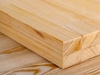Шкаф-витрина «Форест»,линейка от бренда IKEA,массив сосны, цвет  белый/светло-коричневый 