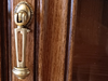 Витрина «Василиса» витраж Ромб, дерево, шпон, цвет дуб/патина